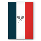 French Flag Badminton Rackets Sports Canvas Print