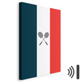 French Flag Badminton Rackets Sports Canvas Print