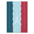 French Flag Swimming Pool Graphic Canvas Print