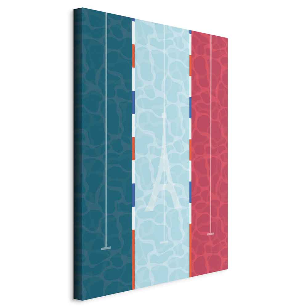 Canvas Print Abstract Swimming Pool Graphic