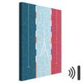 French Flag Swimming Pool Graphic Canvas Print