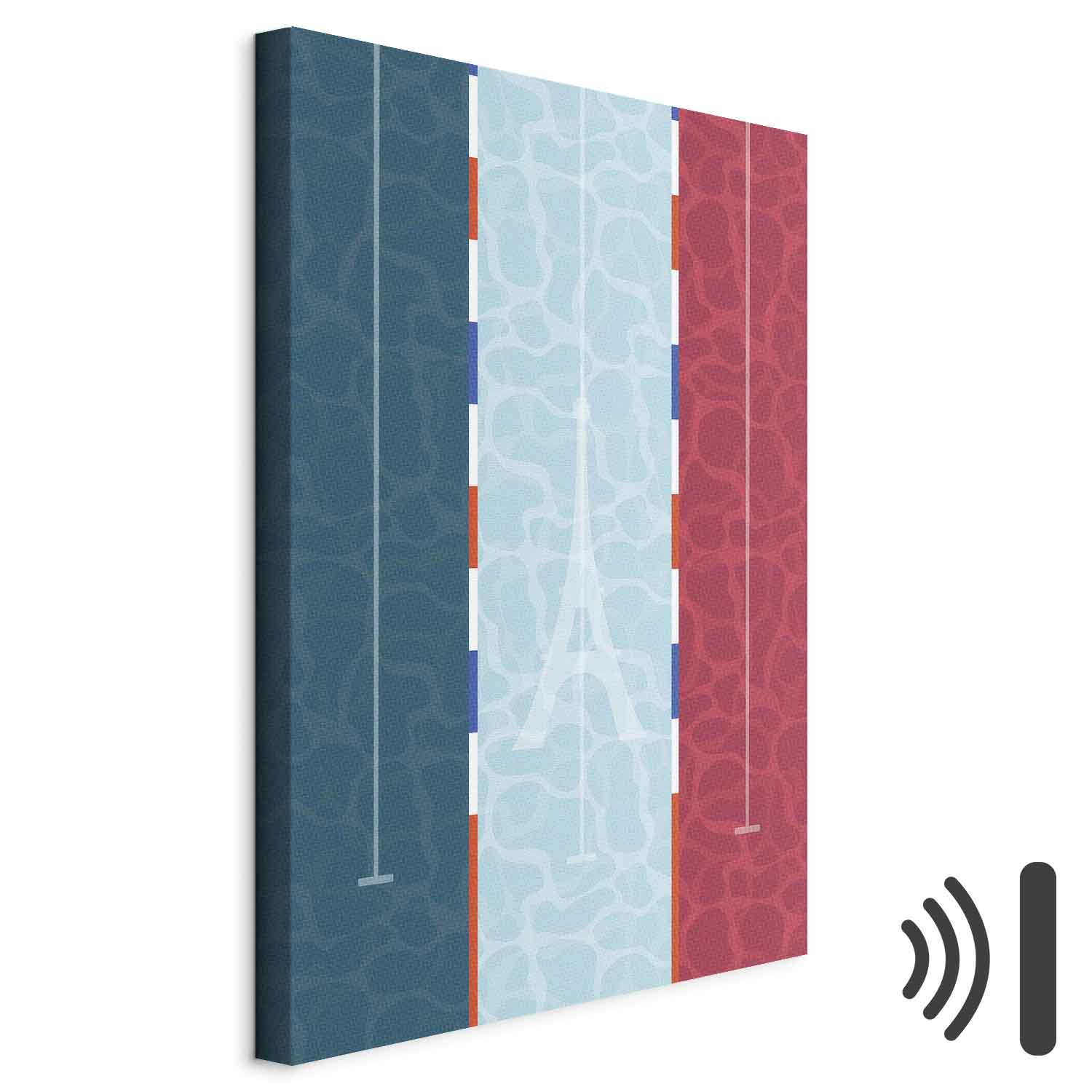 French Flag Swimming Pool Graphic Canvas Print