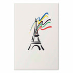 Eiffel Tower Abstract Multicolor Poster