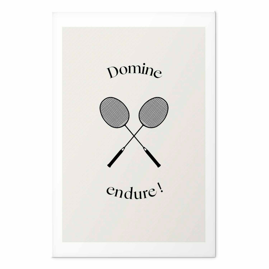 Badminton Rackets Minimalist Sports Poster
