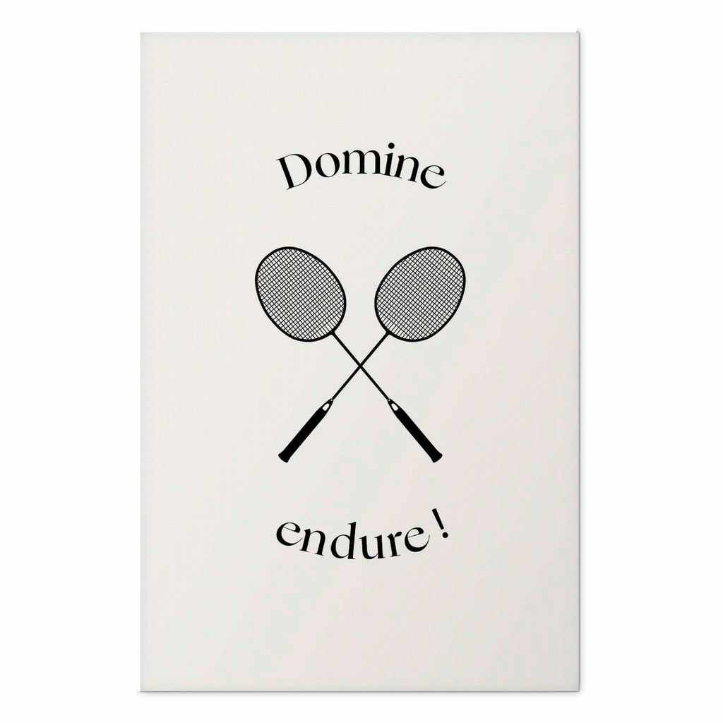 Badminton Rackets Minimalist Sports Poster