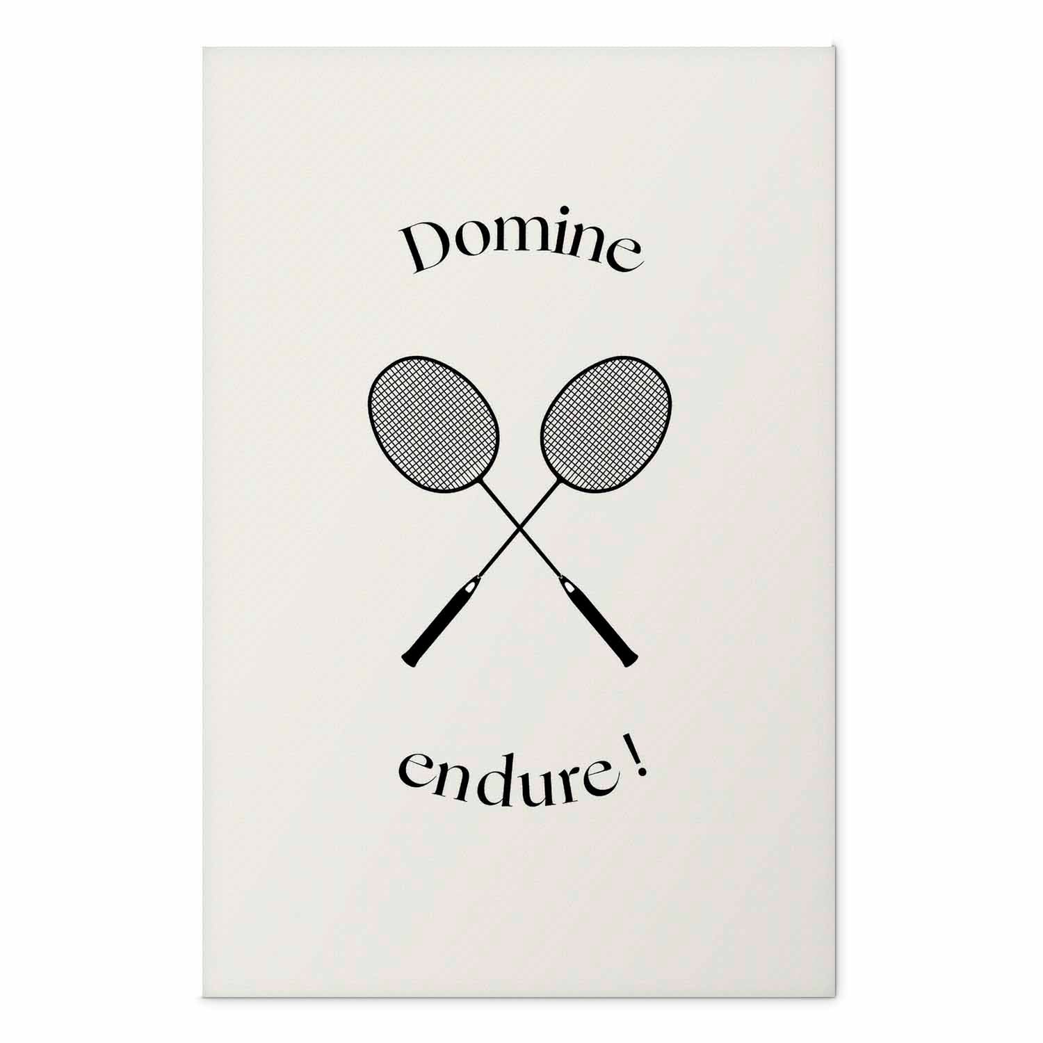 Badminton Rackets Minimalist Sports Poster