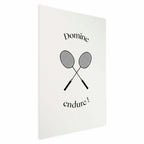 Badminton Rackets Minimalist Sports Poster