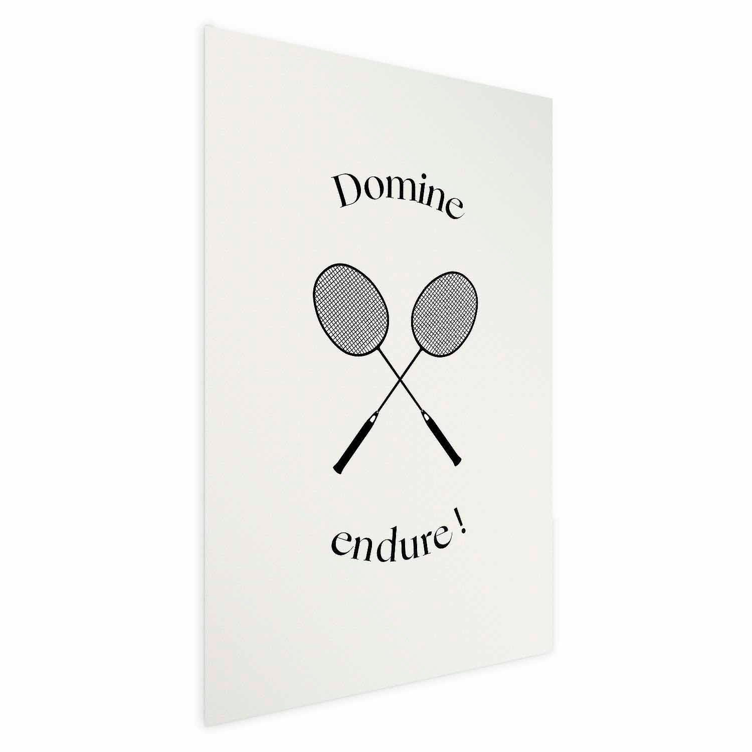 Badminton Rackets Minimalist Sports Poster