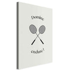 Canvas Print - Black Badminton Rackets