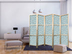 Japanese Room Divider - 5-Panel Airplane