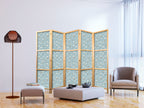 Japanese Room Divider - 5-Panel Airplane