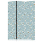 Room Divider Illustration Yellow-Blue Airplanes