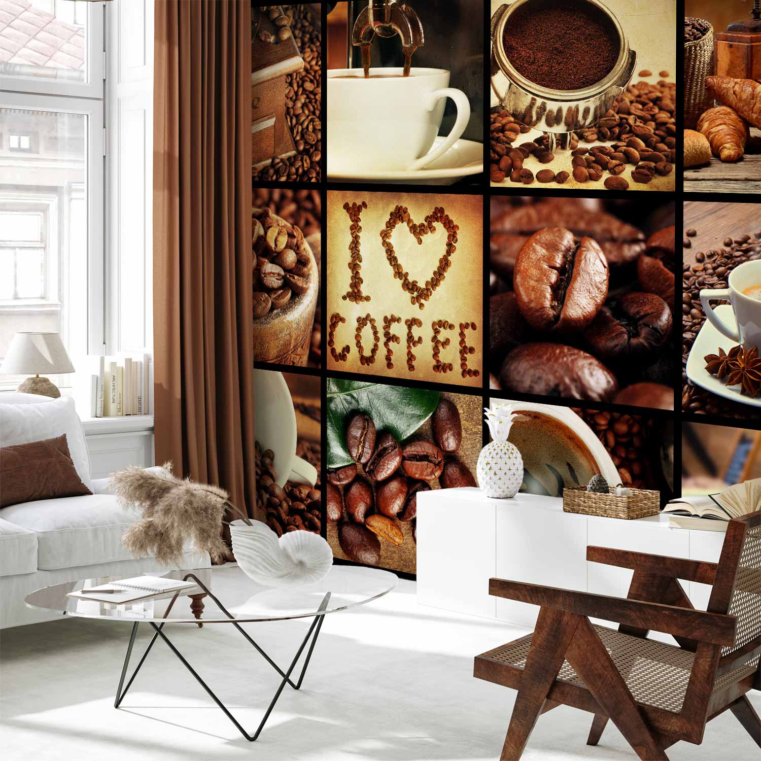 Coffee Collage Wall Mural