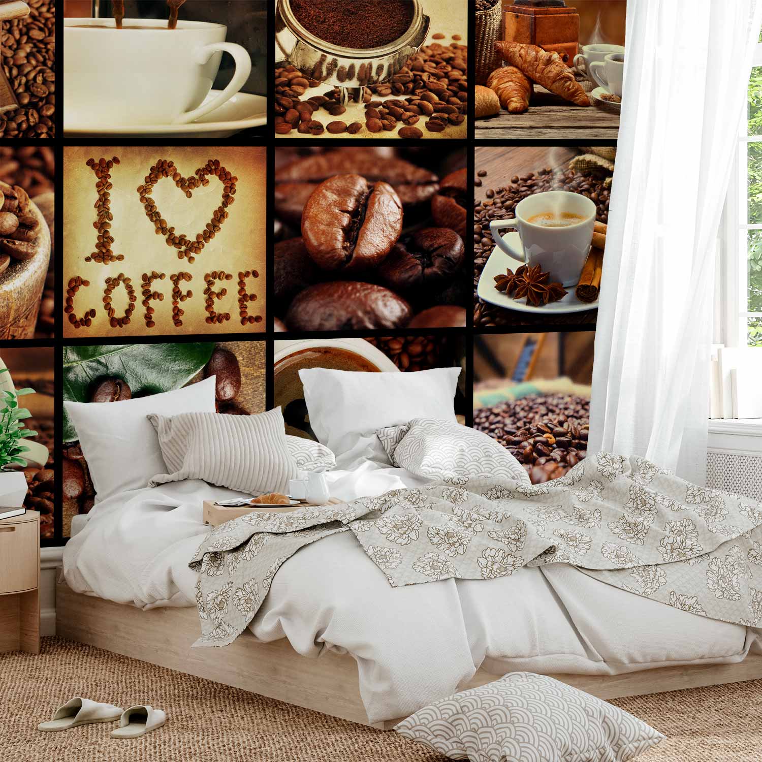 Coffee Collage Wall Mural