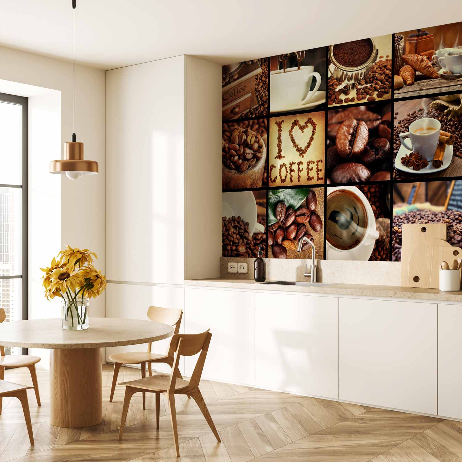 Coffee Collage Wall Mural