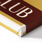 Wine Club Typography Vertical Canvas Print