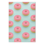 Pastel Donuts Food Pattern Canvas Print