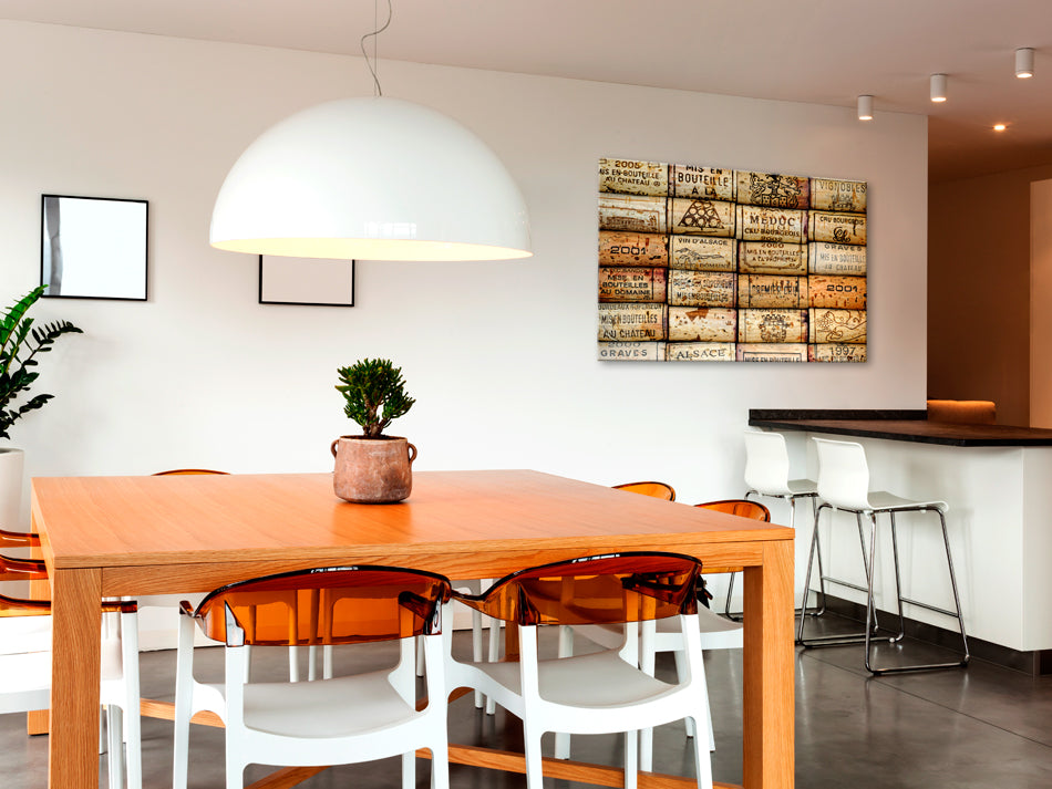 Wine Bottle and Inscription Kitchen Decorative Pinboard