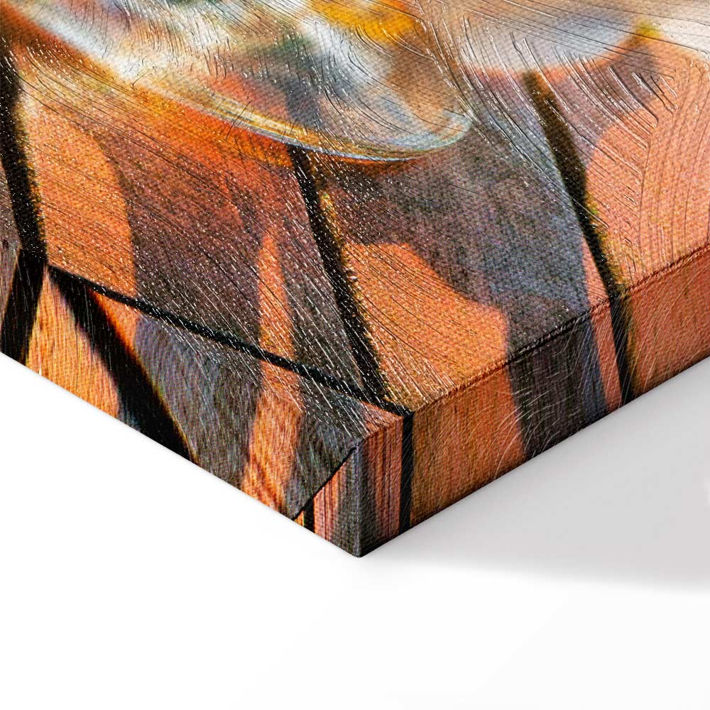 Romantic Wine & Sea Boards Vertical Canvas Print