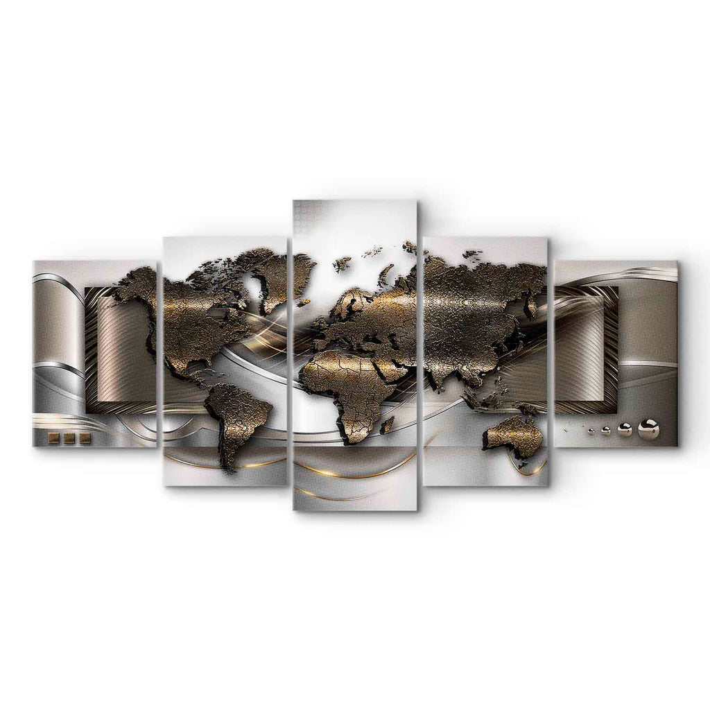 World Map Breezy Canvas Print