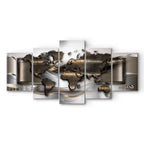 World Map Breezy Canvas Print