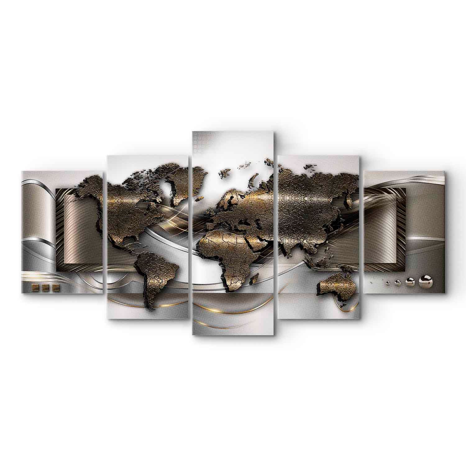 World Map Breezy Canvas Print