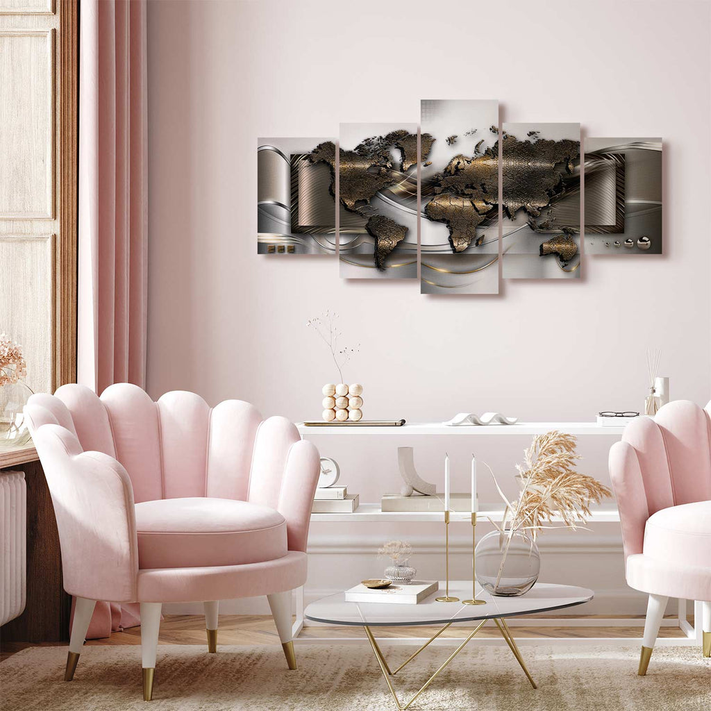 World Map Breezy Canvas Print