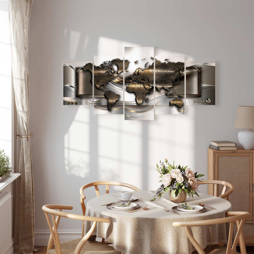 World Map Breezy Canvas Print