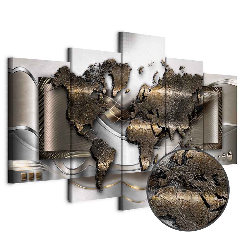 World Map Breezy Canvas Print