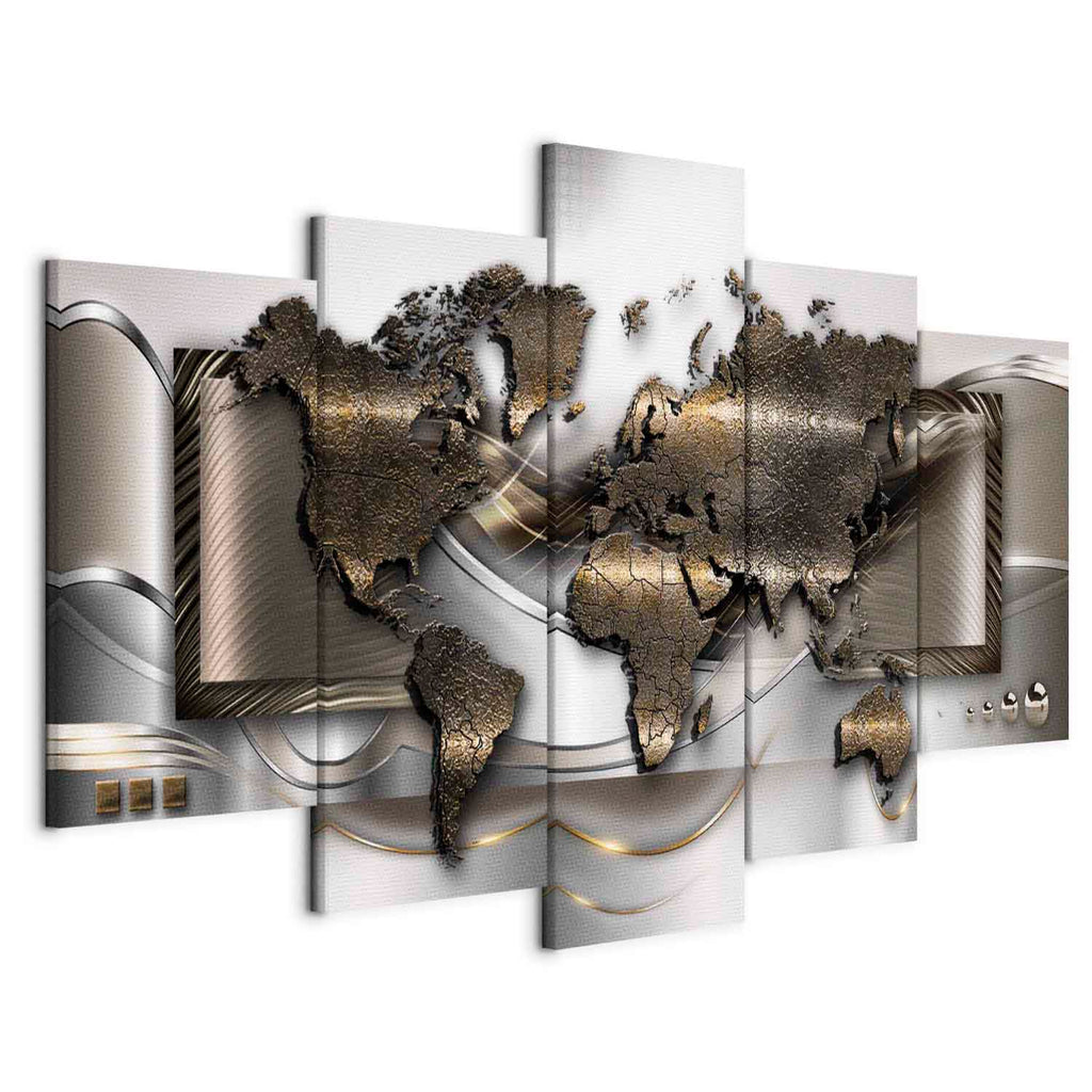 World Map Breezy Canvas Print
