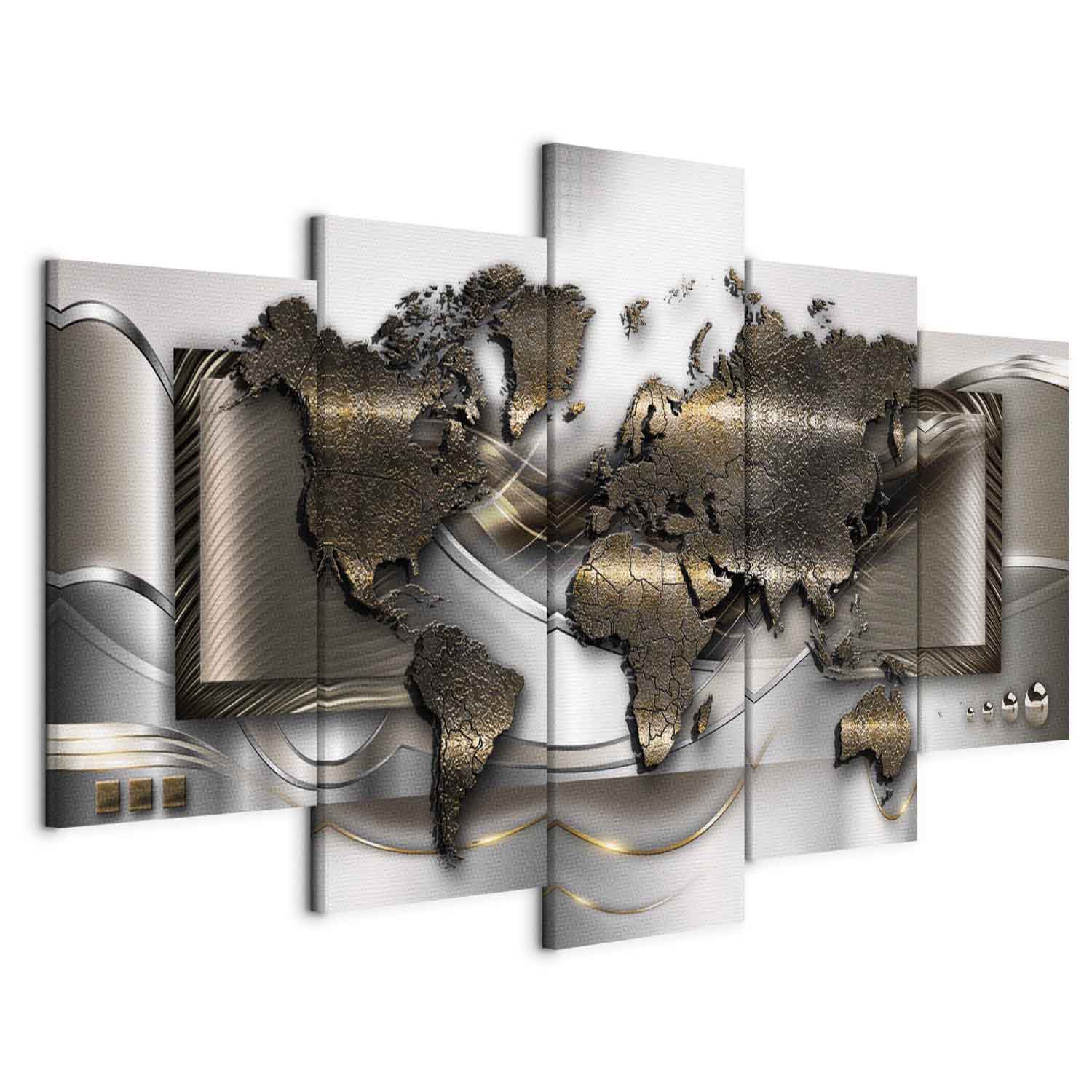 World Map Breezy Canvas Print