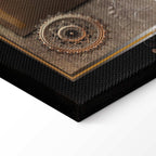 Chestnut World Map Canvas Print