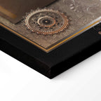 Chestnut World Map Canvas Print