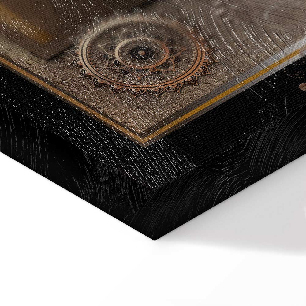 Chestnut World Map Canvas Print