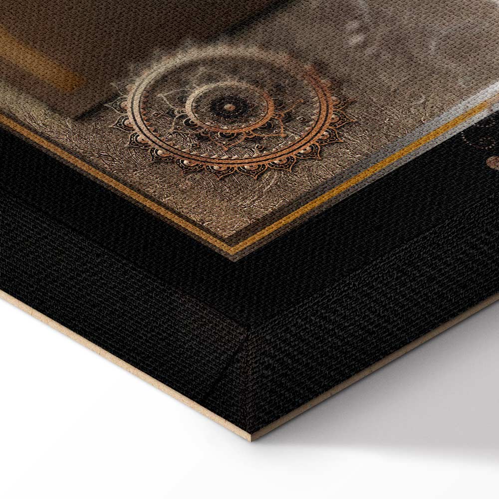 Chestnut World Map Canvas Print