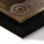 Chestnut World Map Canvas Print