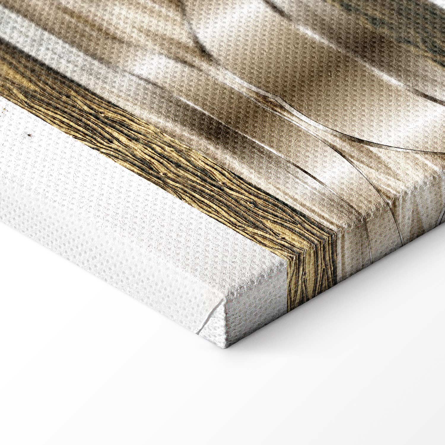 Metallic World Map Modern Canvas Print