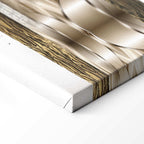 Metallic World Map Modern Canvas Print