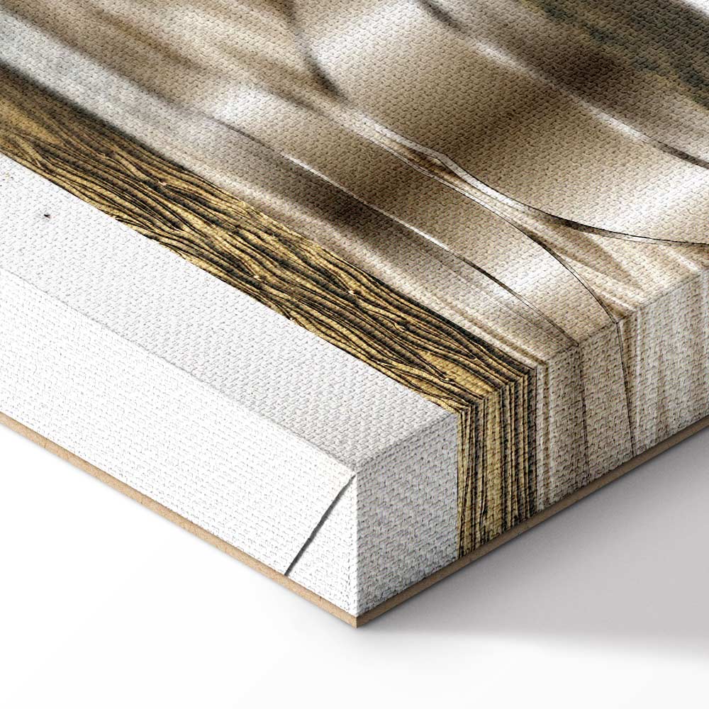 Metallic World Map Modern Canvas Print