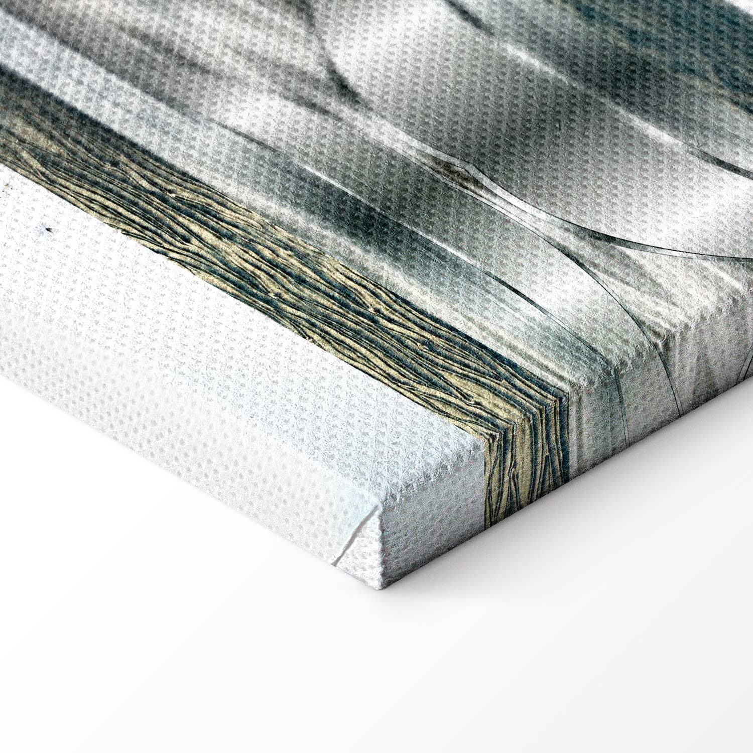 Metal World Map Modern Canvas Print