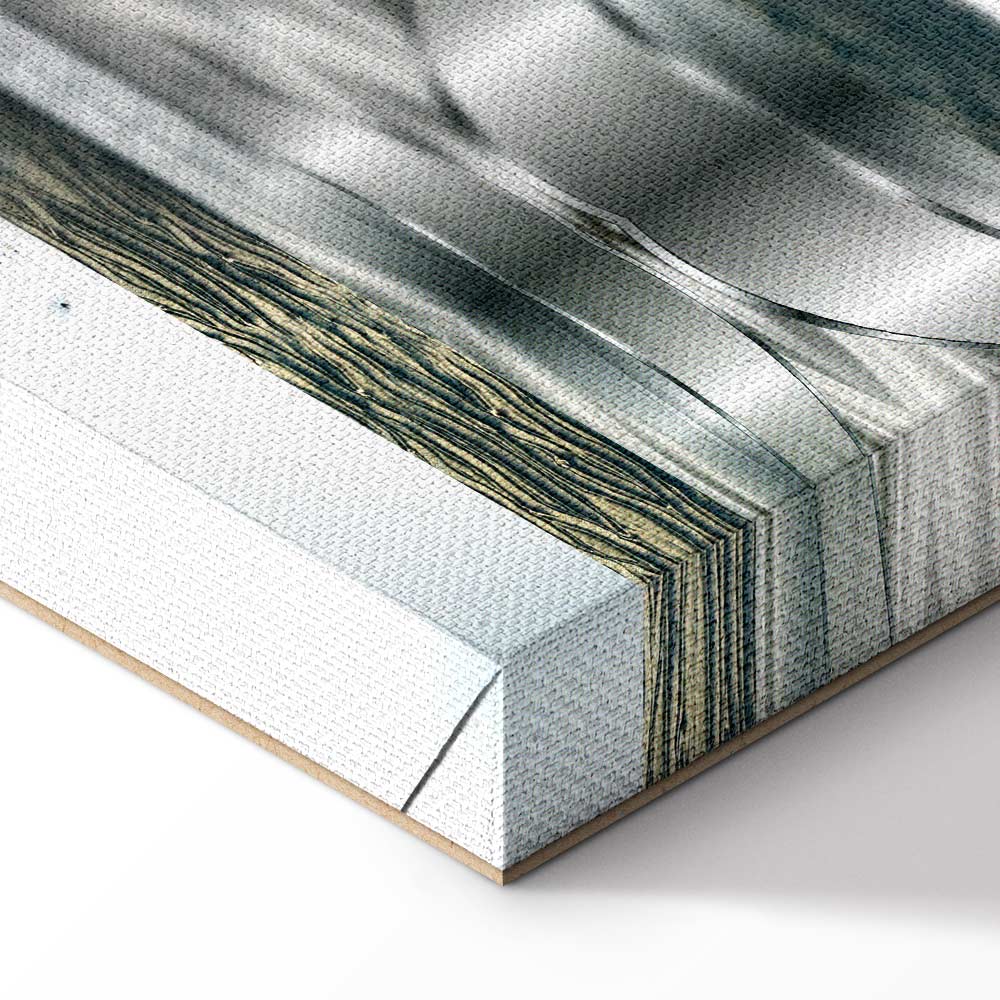 Metal World Map Modern Canvas Print