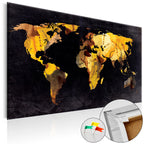 World Map Desert Illustration Decorative Pinboard