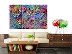 Colourful World Map Whirl Decorative Pinboard
