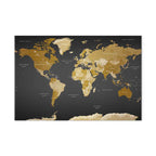 Modern World Map Canvas Print
