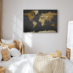Modern World Map Canvas Print