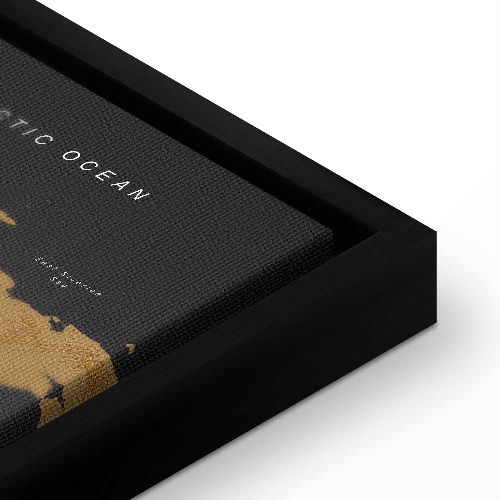 Modern World Map Canvas Print