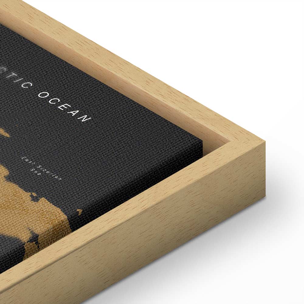 Modern World Map Canvas Print