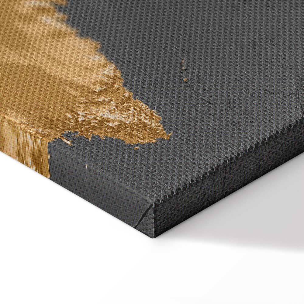 Modern Grey World Map Canvas Print