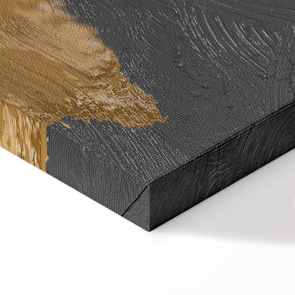 Modern Grey World Map Canvas Print