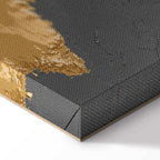 Modern Grey World Map Canvas Print